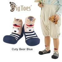 ราคา รองเท้าหัดเดินเด็ก Bigtoes ลาย Cuty Bear Blue แบรนด์จากเกาหลี ของแท้ (1243696624)
