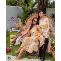 ราคา (มือ2)ป้าย Widelia@Real(L)::เดรสสายเดี่ยวลายดอกทานตะวัน (26500690010)