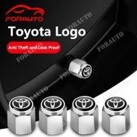 ราคา จุกลมยางรถยนต์ พร้อมโลโก้ จุกปิดลมยาง ฝาปิดจุกลม ยางรถยนต์ Toyota/โตโยต้า สีขาว/สีดำ 1 ชุด (4 อัน) - Car Tire Valve Caps (24644548882)
