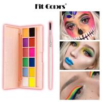 ราคา สีเพ้นท์ตัว เพ้นท์หน้า ละลายน้ำได้ 12 สี Face and Body Paint 12 colors (22019710426)