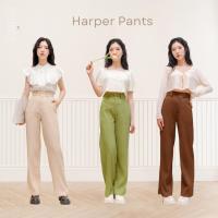 ราคา Harper Pants Betterista กางเกงเอวสูงทรงตรง ผ้าจั๊ม มี 3 สี สีเบจ เขียวอะโวคาโด สีน้ําตาลเข้ม (29194234486)