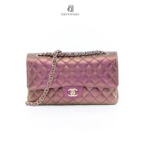 ราคา [ของแท้] CHANEL CLASSIC 10_ PINK METALIC LAMB GHW มีใบรับประกัน ตรวจสอบได้ทุกใบ ✅ (26488816176)