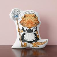 ราคา หมอนไดคัท พิมพ์2ด้าน ตุ๊กตา Pillowdoll หมอนสกรีนรูป ลายสัตว์ French Maid FUNYG75 Bearded Dragon กิ้งก่ามังกรเครา (55504074586)