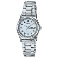 ราคา Casio นาฬิกาข้อมือผู้หญิง สายสแตนเลส รุ่น LTP-V006D-2BUDF-สีเงิน (176395148)