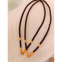 ราคา Mahthong - สร้อยคอทำจากกะลาคั่นปล้องด้วยทองคำแท้ 96.5% น.น. 1 สลึง ( 3.8 กรัม) (18587590338)