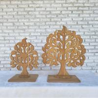 ราคา ใบโพธิ์ ไม้สักแกะสลัก สำหรับตกแต่ง ที่วางตาลปัตร แกะสลักพญานาค ทำจากไม้สัก (29639699947)