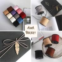 ราคา เชือกผูกกล่องเค้ก ผูกกล่องขนมเชือกชามัวร์หนังกลับผูกตกแต่ง 10เมตร(ตัดแบ่ง)เชือกหนังชามัวร์ ผูกกล่องเค้ก ทำข้อมือ งาน DIY (26000455399)