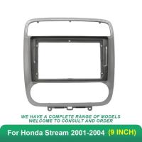 ราคา Car audio fascia frame 9" Radio For HONDA Stream 2000-2004 Stereo DVD Player Install Surround Trim (47404156452)