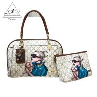 ราคา Cheritan กระเป๋าทรงโดมสกรีนลาย A25-2 เชอริตัน (7556132324)