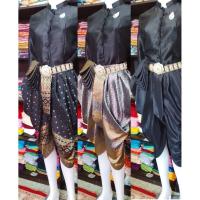 ราคา ชุดไทยโจงชายพก ชุดไทยสีดำ โจงสีดำ โจงกระเบนสำเร็จรูปสีดำ (45303428433)