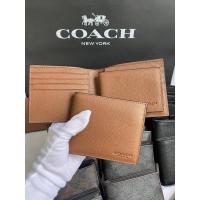 ราคา กระเป๋าสตางค์ชาย แบบมีไส้ COACH F74991 COMPACT ID WALLET IN SPORT CALF LEATHER (19326756581)