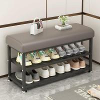 ราคา ชั้นวางรองเท้าพร้อมเบาะนั่ง ที่เก็บรองเท้า เก้าอี้นั่งใส่รองเท้า พร้อมชั้นวางรองเท้า 2 ชั้น ประหยัดพื้นที่ เบาะนุ่มสบาย (58000300357)