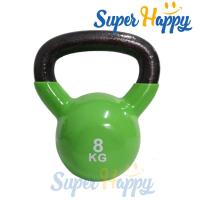 ราคา เคตเทิลเบล 8KG ลูกตุ้มยกน้ำหนัก เหล็กหล่อยกน้ำหนักหุ้มด้วยยาง เกรดยิม Kettlebell Dumbbell (22600862390)