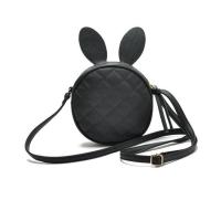 ราคา กระเป๋าสะพายข้างสีดำทรงกลมหูกระต่าย (11032495)