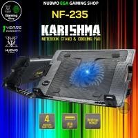 ราคา GAMING NUBWO NF-235 KARISHMA COOLING PAD พัดลมโน๊ตบุ๊ค FAN NOTEBOOK พัดลมระบายความร้อน ปรับระดับได้ #NF 235 (21182856600)
