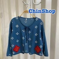 ราคา เสื้อคลุม ชาวดอย ปักม้ง มือสอง ไซส์ใหญ่ สาวอวบ อก40 (5447092570)