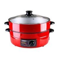 ราคา OTTO กระทะไฟฟ้า รุ่น SP-314G ความจุ 3 ลิตร ขนาด 12 นิ้ว มีซึ้ง ฝาแก้ว เคลือบเทฟล่อน กำลังไฟ 1300 W (5249342036)