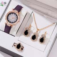 ราคา นาฬิกาชุดของขวัญสําหรับผู้หญิงคริสตัล บลิง นาฬิกาข้อมือเครื่องประดับชุดของขวัญสําหรับครบรอบวันเกิดคริสต์มาส (42255511369)