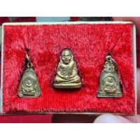 ราคา หลวงพ่อเงินชุดเล็กรุ่นดาวตรีคูณปี2529วัดบางคลาน (40270777402)