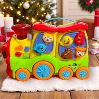 ราคา รถไฟของเล่น รถไฟเสียงสัตว์ ของเล่นรถไฟเสริมพัฒนาการ มือสอง (41750542213)