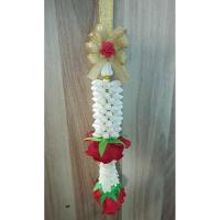 ราคา พวงมาลัยแขวนหน้ารถชายเดียวจากดอกมะลิทิชชู่หอม งานฝีมือ (15808831175)