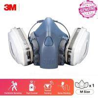 ราคา ป้องกันฝุ่น PM.2.5 ฝุ่นควัน ชนิดใช้ซ้ำได้ 3M 7502(M) และ ตลับกรองเคมีพร้อมแผ่นกันฝุ่น(N95) ุ3M6001-6006 (21094111562)