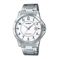 ราคา Casio Standard นาฬิกาข้อมือผู้ชาย สายสแตนเลส รุ่น MTP-V004,MTP-V004D,MTP-V004D-7B - สีเงิน (1331422164)