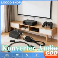 ราคา Digital Audio to Analog RCA L/R Optical Coaxial Adapter Shopee (56055832765)