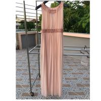 ราคา ชุดราตรี สีชมพูโอรส สวยงาม คอและเอวประดับด้วยลูกปัดสีชมพู ใส่ครั้งเดี่ยว (2159831059)