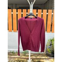 ราคา เสื้อคลุม คาดิแกน Banana Republic สีแดงไวน์ ไซส์ M สภาพใหม่ (28655718652)