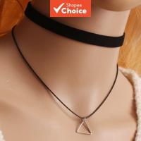 ราคา สร้อยคอโชคเกอร์รูปสามเหลี่ยมสุดอินเทรนด์สําหรับผู้หญิง (41372460476)