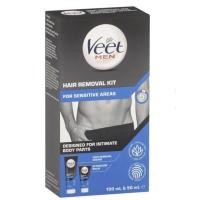 ราคา ของแท้100%จากAustralia Veet for men removal kit for sensitive areas 100ml&50ml (23717202445)