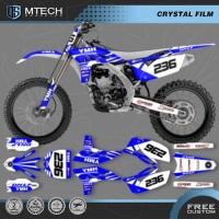 ราคา DSMTECH Motorcycle Graphics Background Decals Stickers Kits for YAMAHA YZF250 2010 2011 2012 2013 0 (47606570227)