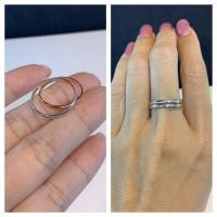 ราคา แหวนเกลี้ยง "pink gold" และ "ทองคำขาว" ทองแท้-เพชรแท้ 100% (23213477399)