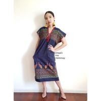 ราคา ชุดแม้ว ชุดพื้นเมือง ชุดชาวเขา เดรสกะเหรี่ยง ชุดกะเหรี่ยง พิมพ์ลายนกยูงสวยมาก (1715961058)