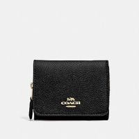 ราคา Coach SMALL TRIFOLD WALLET (COACH F37968) กระเป๋าตังค์ใบสั้น 3พับ (20709059303)