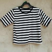 ราคา เสื้อยืดแขนสั้นลายขวาง (2357069337)