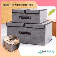 ราคา Foldable Wardrobe Storage Box For Clothes Blankets Organizer Korean Storage Box Cabinet Organizer Double Sided Two Side (47904877365)