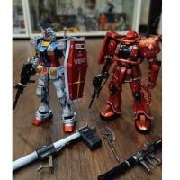 ราคา 325 completed gunpla,painted RG RX-78-2GUNDAM/MS-06S ZAKU II (45406640058)