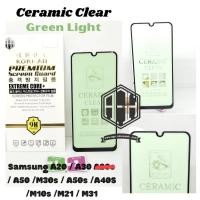 ราคา ฟิล์มเซรามิกนิรภัย Samsung A20 A30 6.4" แสงสีเขียวป้องกันรังสี (29837359241)