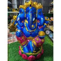 ราคา พระพิฆเนศปางสามเศียรตรีมุขคณปติ กายสีฟ้าชุดชมพู (24301504041)