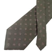 ราคา เนคไท Nina Ricci Silk Gray Paisley Pattern Korea เนคไทแบรนด์เนม ของแท้ (44855401743)