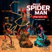 ราคา Marvel Spider Man โมเดลเทียบสไปเดอร์แมน โมเดลสไปเดอร์แมน นาโนสูตร Iron Spider Armor วัสดุ PVC คุณภาพ ตั้งโชว์ สะสม (23815205121)