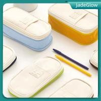 ราคา 【สต๊อกพร้อม】 [COD] กล่องดินสอนักเรียน ความจุขนาดใหญ่ หลายชั้น สีพื้น มีซิป กล่องดินสอเรียบง่าย สำหรับพนักงานออฟฟิศ FortuneKey 【JadeGlow】 (42526817011)