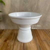 ราคา พานไม้สีขาวล้วน พานล้านนา พานไม้ (8327399873)