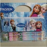 ราคา สีไม้ 12 แท่ง พร้อมกล่องดินสอเหล็ก และ กบเหลา ลาย เจ้าหญิงหิมะ Frozen (1757187429)