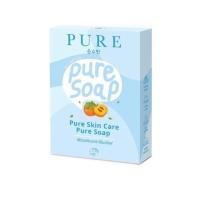ราคา สบู่เพียว ((ไม่มีกล่อง)) หมดอายุ 16/11/2568 80 กรัม Pure Skin Care Pure Soap เพียวสกินเคร์ เพียวโซฟ (43767181334)