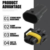 ราคา carboss ขั้วต่อรถ ขั้วต่อกันน้ํา ปลั๊กต่อสายไฟรถยนต์กันน้ำ 2 pin ขั้วต่อสายไฟกันน้ำพร้อมสายต่อ. (40258117330)