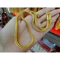 ราคา #สร้อยคอ​ทอง​หุ้ม​ลายสี่เสาหนัก3บาท (29829342048)