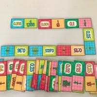 ราคา โดมิโน่เศษส่วนและทศนิยม 40 ชิ้น พร้อมกล่อง #สื่อการสอนคณิตศาสตร์ (23452929895)